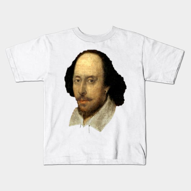 William Shakespeare: The Head of English Theatre Kids T-Shirt by asimplefool